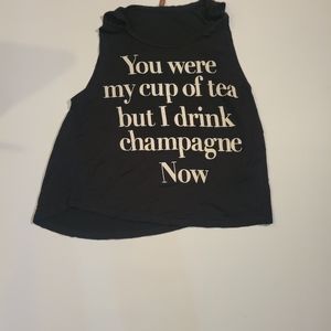 Pink berry black tank size small